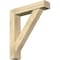 Ekena Millwork Traditional Block Rough Sawn Bracket w/ Offset Brace, Douglas Fir, 6"W x 28"D x 32"H BKT0604X28X32TRA05RDF - alternate 1